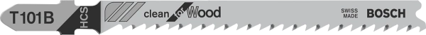 T 101 B Clean for Wood Jigsaw Blade