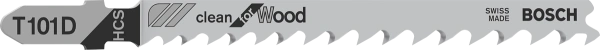 T 101 D Clean for Wood Jigsaw Blade