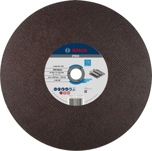 PRO Metal Bonded Cutting Disc
