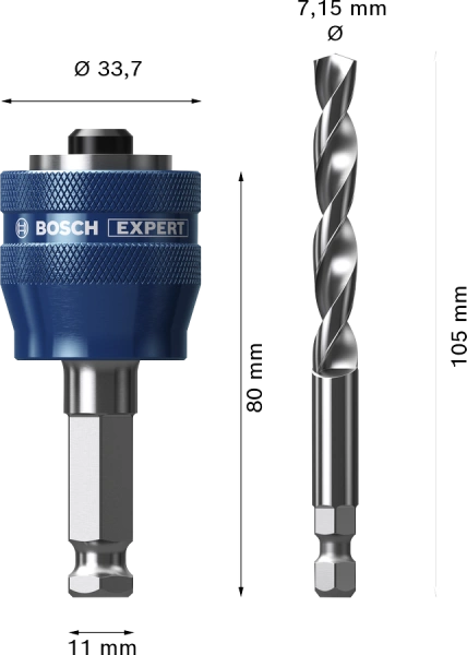 EXPERT Power Change Plus with Pilot Drill 7.15 105