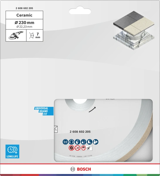Ceramic Diamond Cutting Disc  230 22.23 1.9 7 1 Pcs