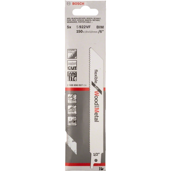 Reciprocating saw blade S 922 VF Bosch 