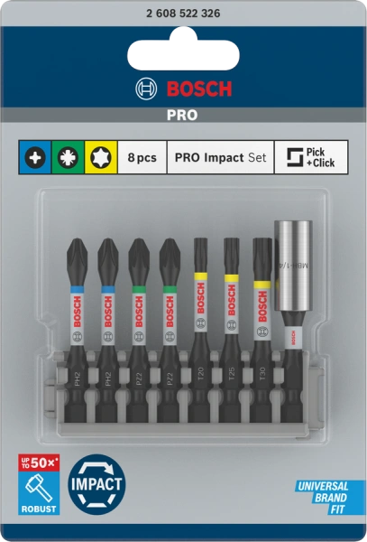 PRO Impact Screwdriver Bit Set Bosch 